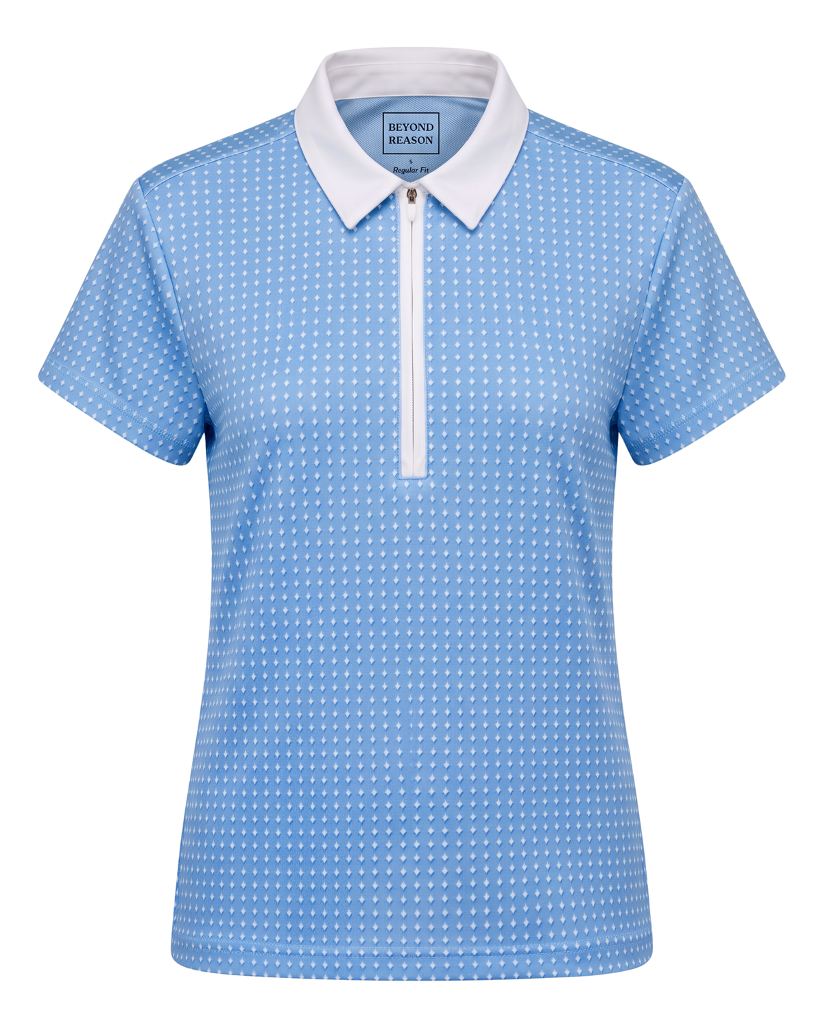 Azure Grace Polo matching family set, adult and kid, view 2