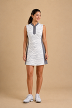 Ivory Motion Sleeveless Dress