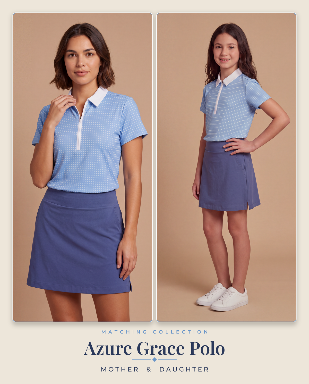 Azure Grace Polo - Mother & Daughter