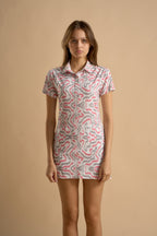 Grey & Rose Maze Dress Half Sleeve with Inner Short