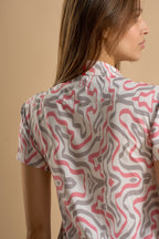 Grey & Rose Maze Dress Half Sleeve with Inner Short