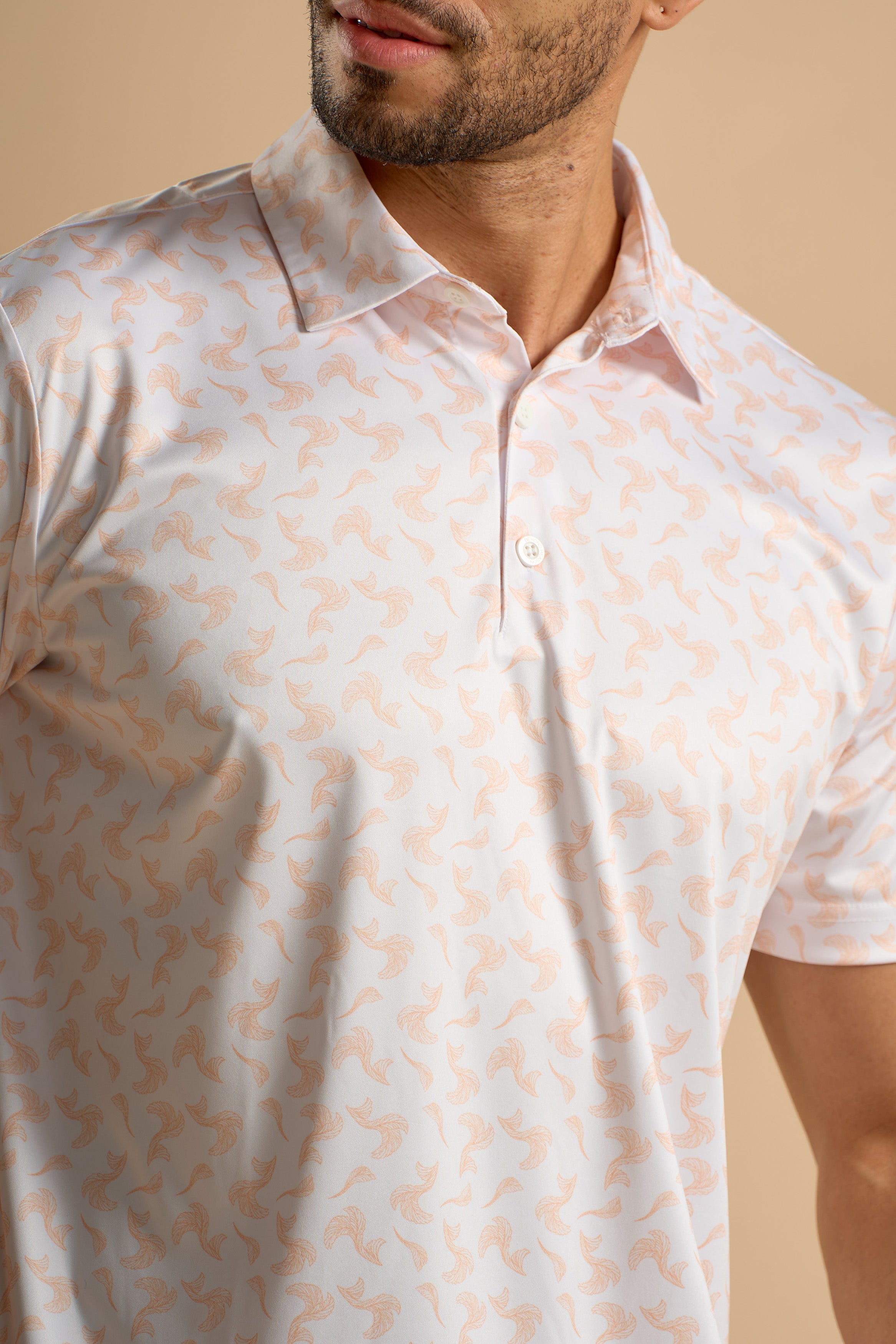 Peach Wave Polo