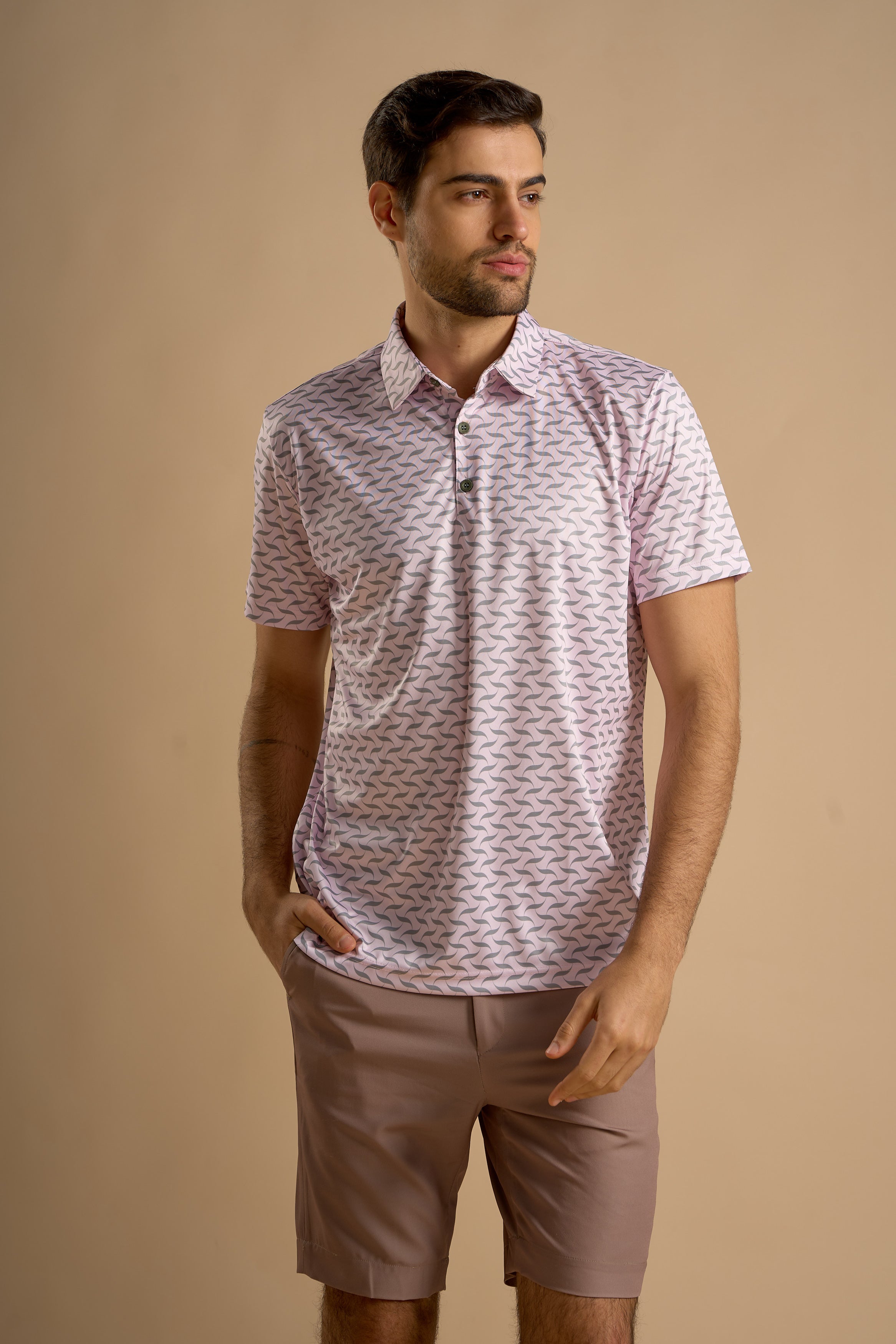 Muscular Pink Polo