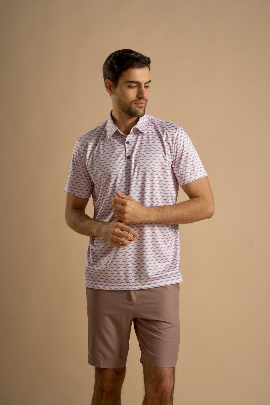 Muscular Pink Polo