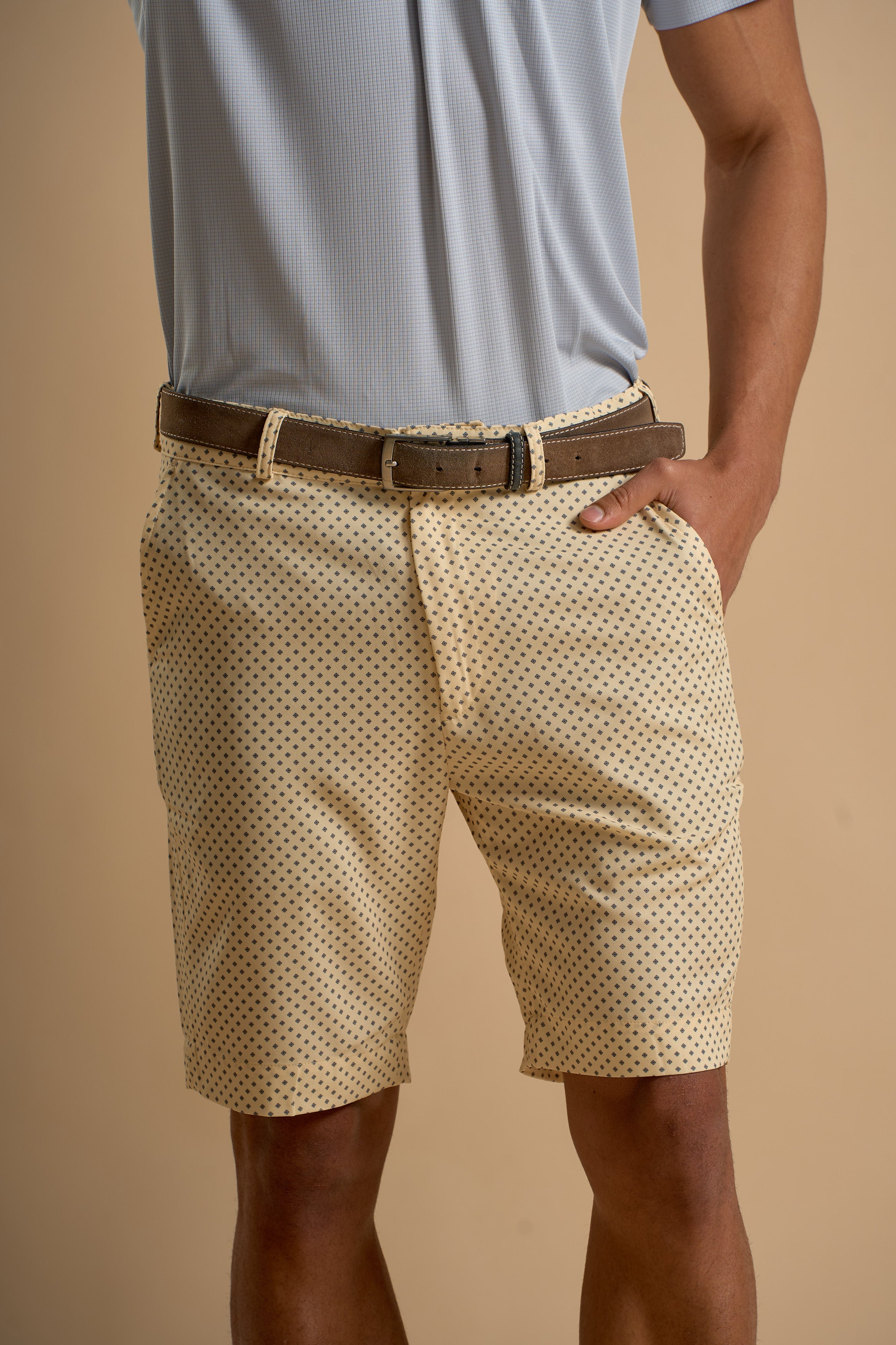 Yellow/Grey Dots Short