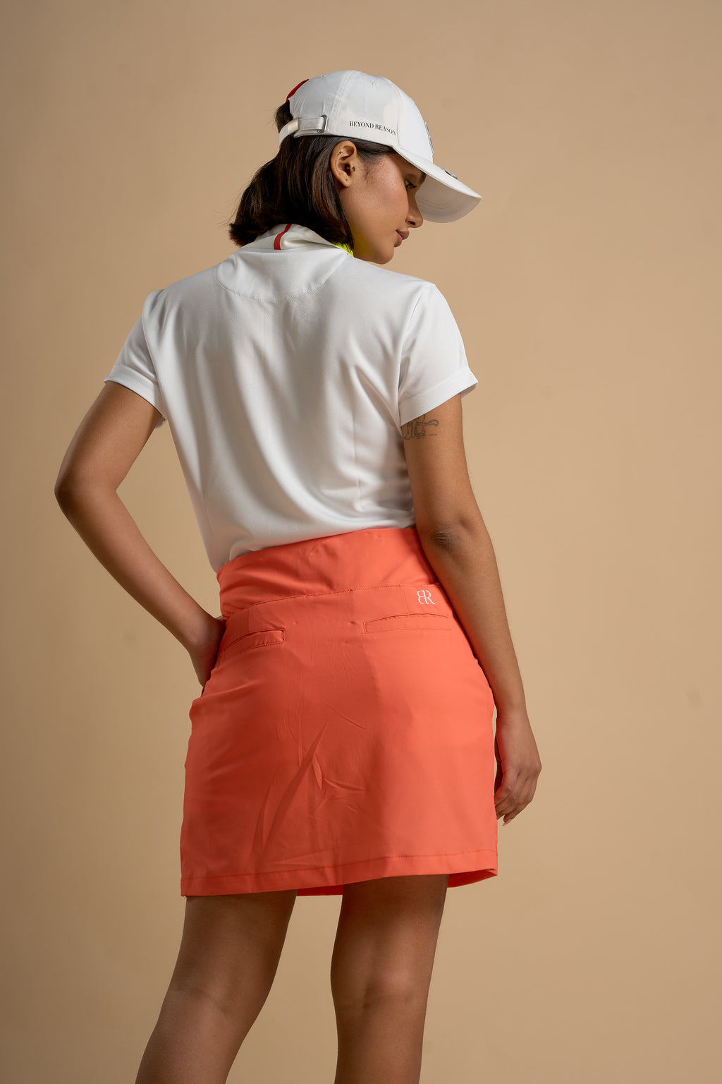 Summer Orange Skort