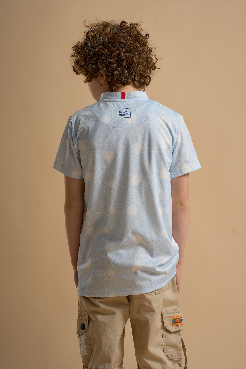 Baby Blue Floura Polo