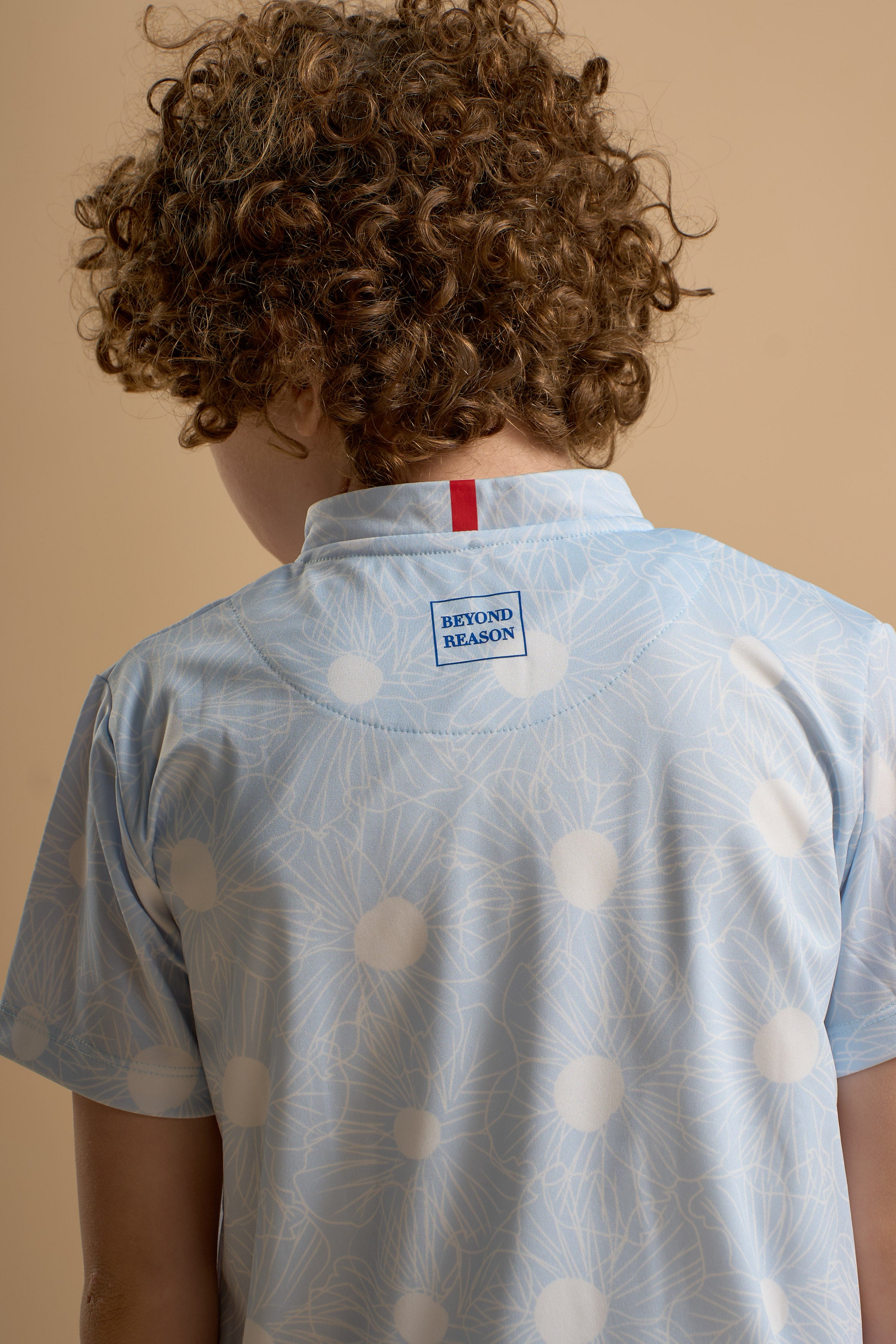 Baby Blue Floura Polo