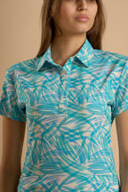 Turquoise Nest Dress Half Sleeve with Inner Short