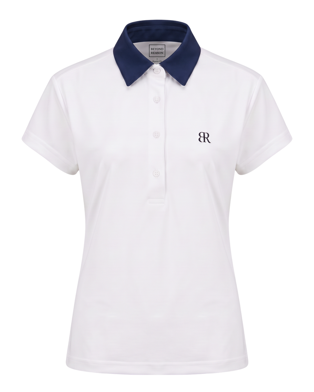Women's White Polo, view 3