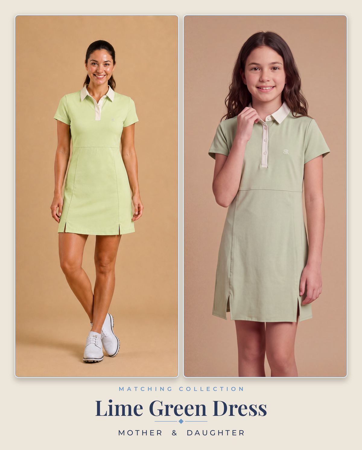 Lime Green Dress - Mother & Daughter