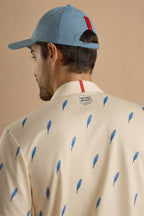 Light Yellow & Blue Feathers Polo