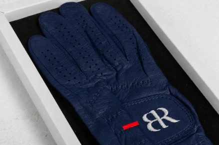 Women Full Cabretta Leather Golf Glove - Navy Blue