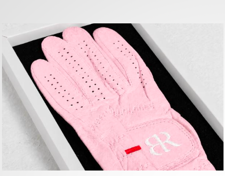 Women Full Cabretta Leather Golf Glove - Pink