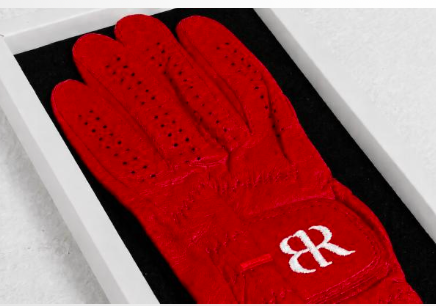 Women Full Cabretta Leather Golf Glove - Red