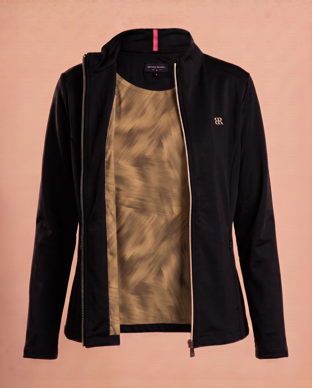 Women's Black Golf Jacket, view 2