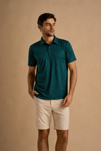 Emerald Grid Polo