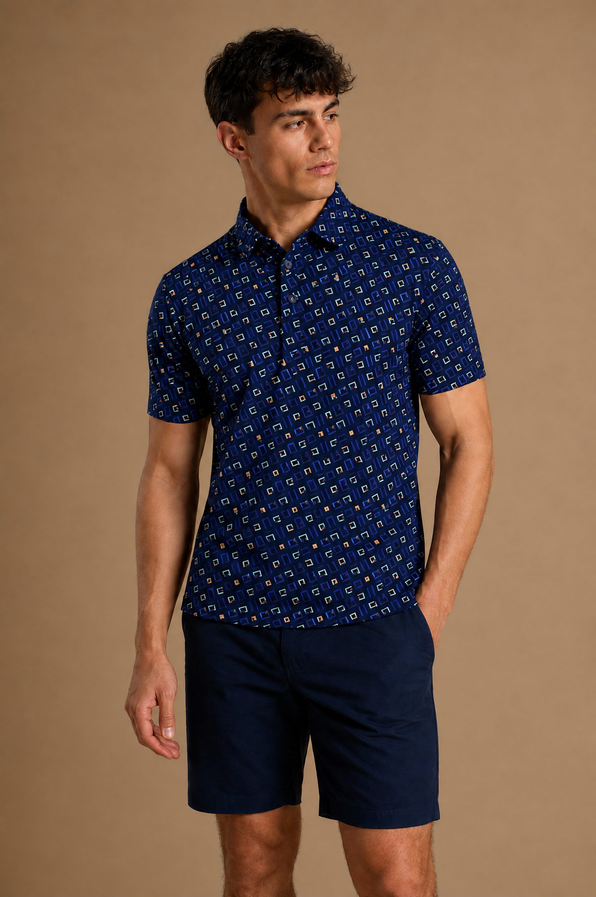 Navy Pulse Polo – front