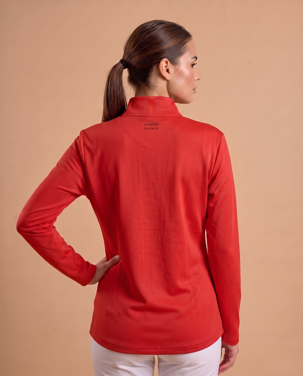Women's Red Golf Jacket, view 4