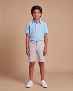 Boys' Sky Blue Polo, view 4