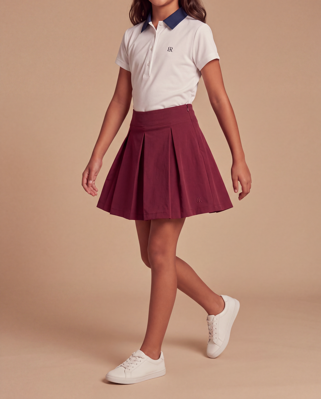 Girls' Burnt Sienna Skort, view 3